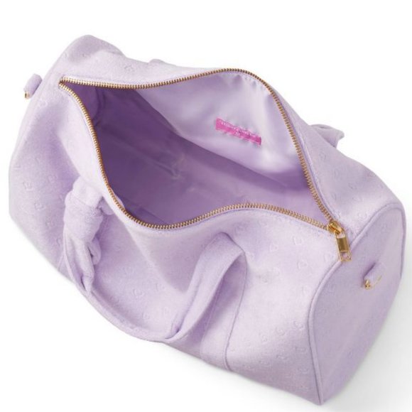 Terry Cloth Embossed Mini Hearts Duffle Bag - Stoney Clover Lane x Target Light - Picture 3 of 4